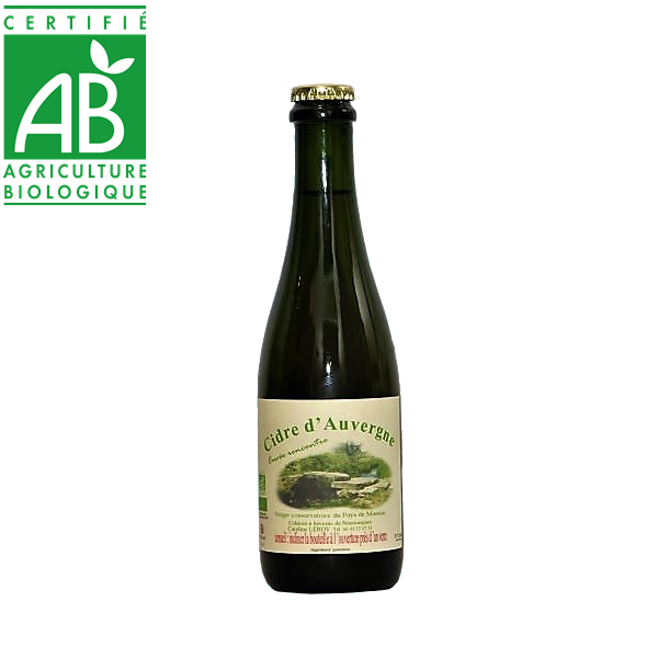 Cidre bio du Cantal en Auvergne produit par Caroline Leroy