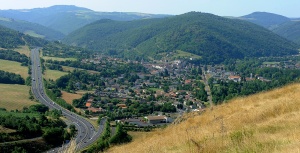 Massiac le Village étape au bord de l'A75 en Auvergne