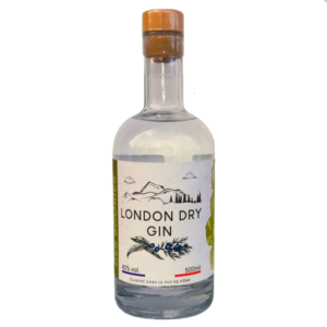 London Dry Gin élaboré et distillée par la distillerie des Scories en Auvergne