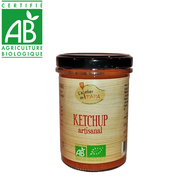 Ketchup bio fabriqué en Auvergne à partir de légumes issus de l'agriculture biologique