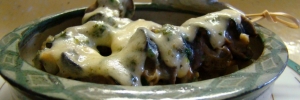 La recette des Brochettes d'escargots au Saint-Nectaire sur lit doux amer