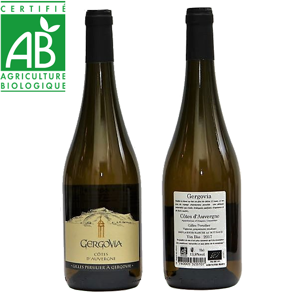vin blanc bio Côtes d'Auvergne AOC - Gergovia - Gilles Persilier
